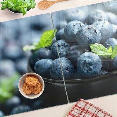 Üveg vágódeszka Bogyók egy tálban