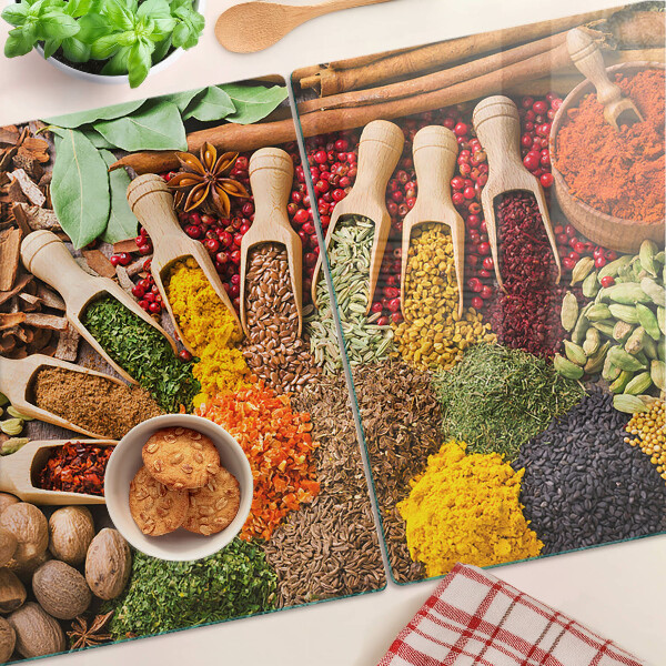 Üveg vágódeszka Fűszerek és gyógynövények