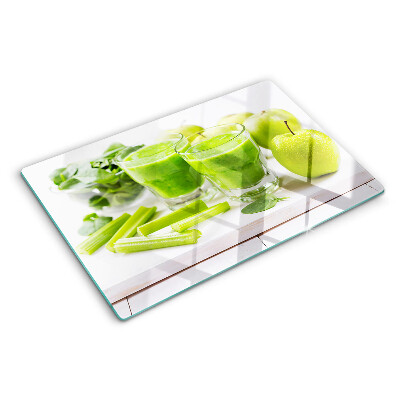 Üveg vágódeszka Zöld turmix friss alapanyagokból