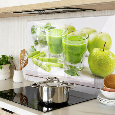 Üveg vágódeszka Zöld turmix friss alapanyagokból