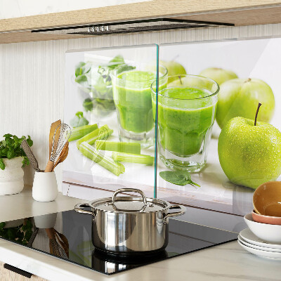 Üveg vágódeszka Zöld turmix friss alapanyagokból