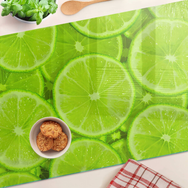 Üveg vágódeszka Lime szeletek