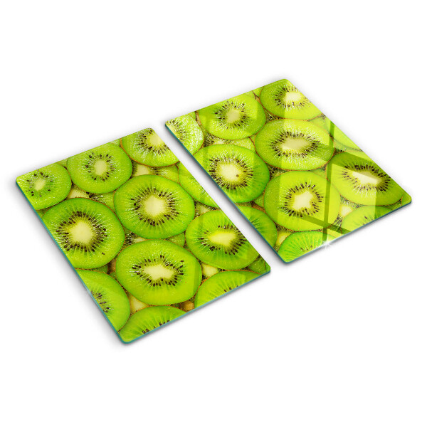 Edzett üveg vágódeszka Kiwi szeletek