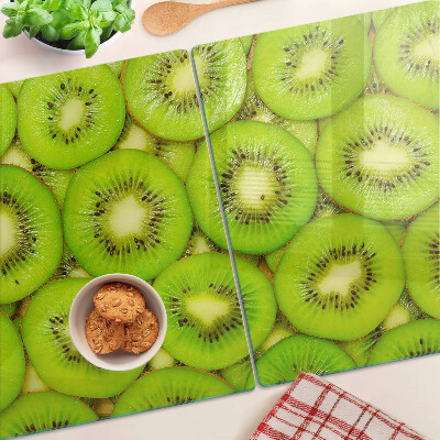 Edzett üveg vágódeszka Kiwi szeletek