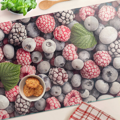 Edzett üveg vágódeszka Erdei gyümölcsök