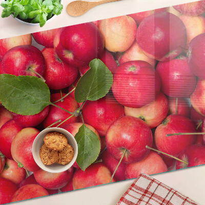 Üveg vágódeszka fényképpel Almák különböző árnyalatokban