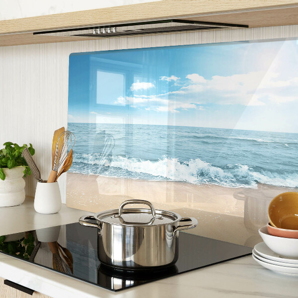 Üveg vágódeszka Strand és tenger