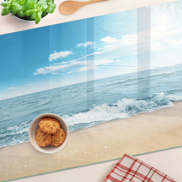 Üveg vágódeszka Strand és tenger