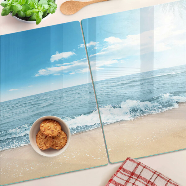 Üveg vágódeszka Strand és tenger
