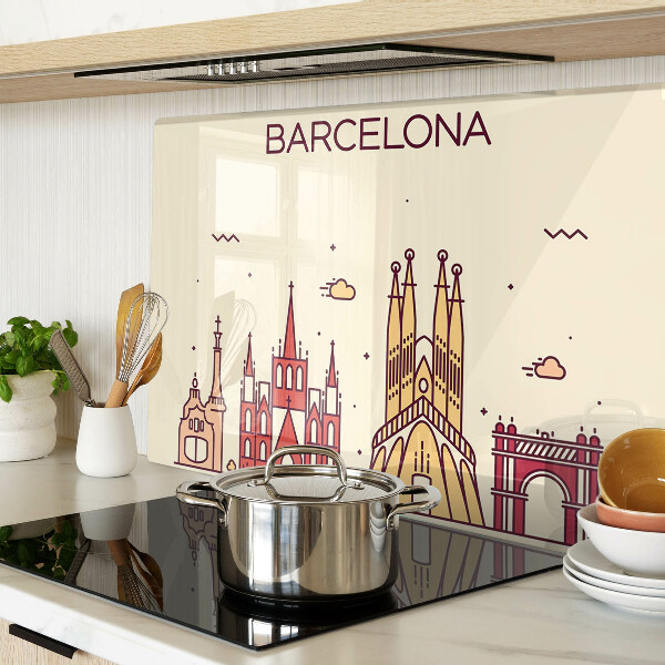 Üveg vágódeszka Barcelona és építészete