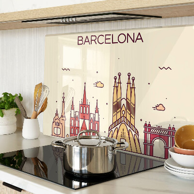 Üveg vágódeszka Barcelona és építészete