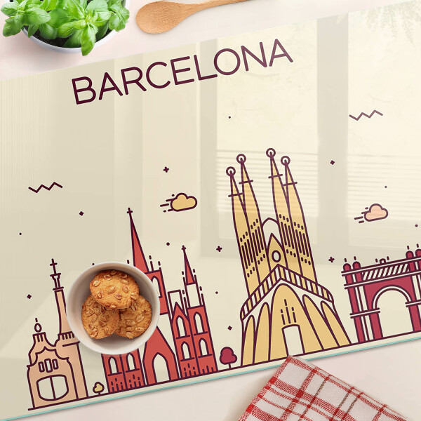 Üveg vágódeszka Barcelona és építészete