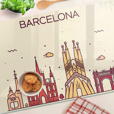 Üveg vágódeszka Barcelona és építészete