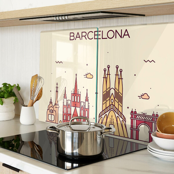 Üveg vágódeszka Barcelona és építészete