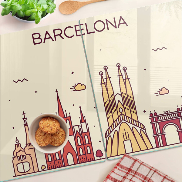 Üveg vágódeszka Barcelona és építészete
