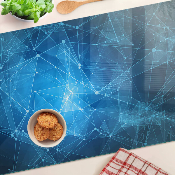 Üveg vágódeszka fényképpel Absztrakt geometrikus minta