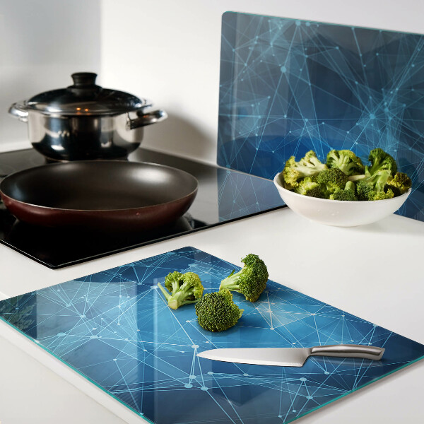 Üveg vágódeszka fényképpel Absztrakt geometrikus minta