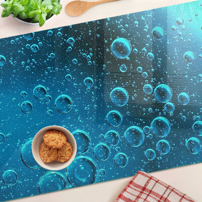 Üveg vágódeszka Buborékok a vízben