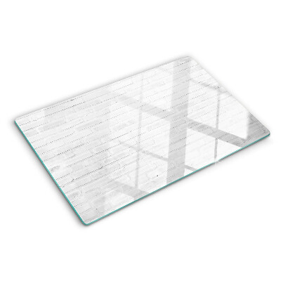 Üveg vágódeszka fényképpel Téglafal minimalista stílusban