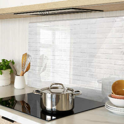 Üveg vágódeszka fényképpel Téglafal minimalista stílusban