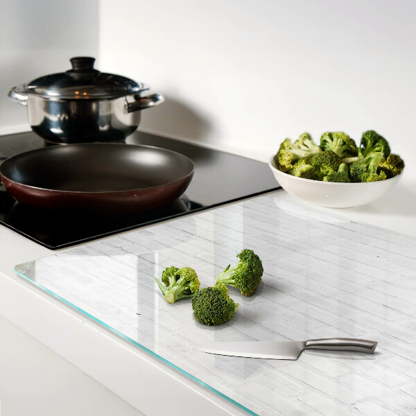 Üveg vágódeszka fényképpel Téglafal minimalista stílusban