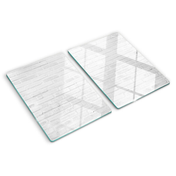 Üveg vágódeszka fényképpel Téglafal minimalista stílusban