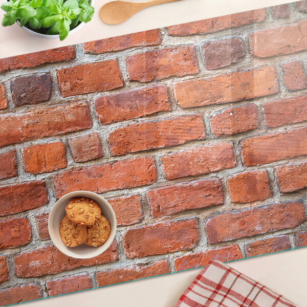 Üveg vágódeszka Téglafal
