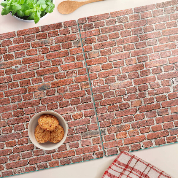 Edzett üveg vágódeszka Téglafal