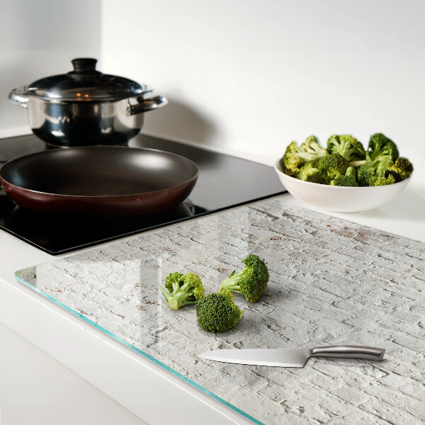 Üveg vágódeszka Téglafal loft stílusban