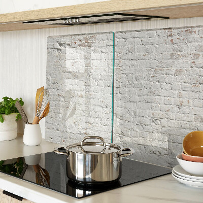 Üveg vágódeszka Téglafal loft stílusban