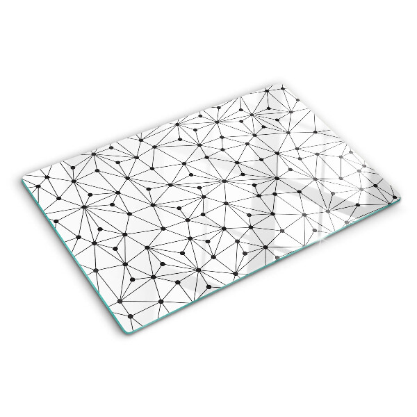 Edzett üveg vágódeszka Rács geometria
