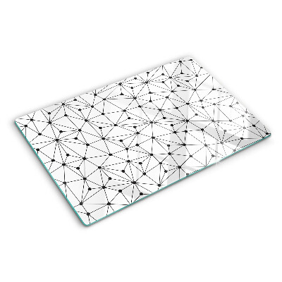 Edzett üveg vágódeszka Rács geometria