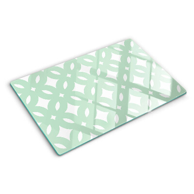 Üveg vágódeszka Geometrikus minták pasztell színekben