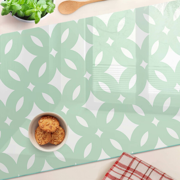 Üveg vágódeszka Geometrikus minták pasztell színekben