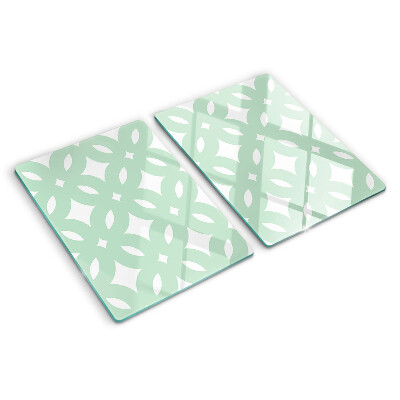 Üveg vágódeszka Geometrikus minták pasztell színekben