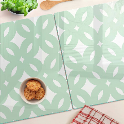 Üveg vágódeszka Geometrikus minták pasztell színekben
