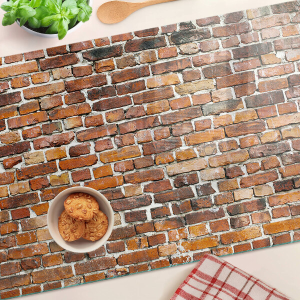 Edzett üveg vágódeszka Téglafal