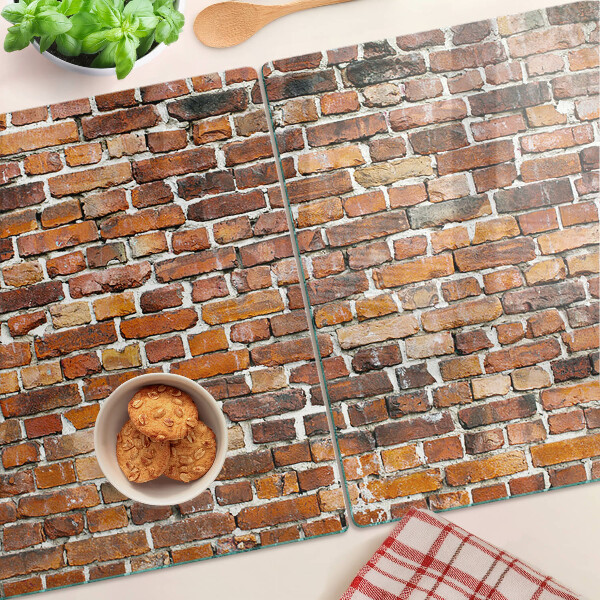 Edzett üveg vágódeszka Téglafal