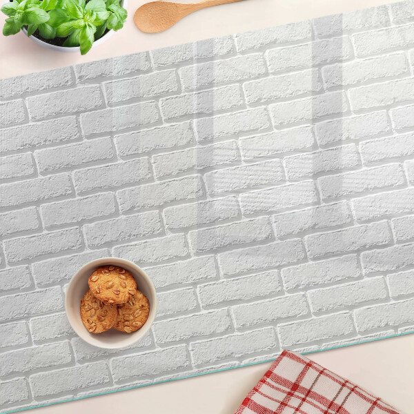 Üveg vágódeszka fényképpel Téglafal