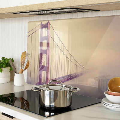 Edzett üveg vágódeszka Vintage Golden Gate híd