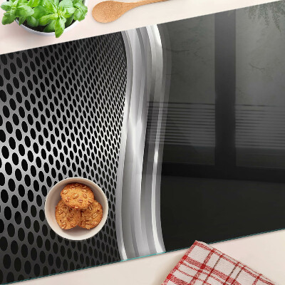 Üveg vágódeszka Futurisztikus minta hullámokkal