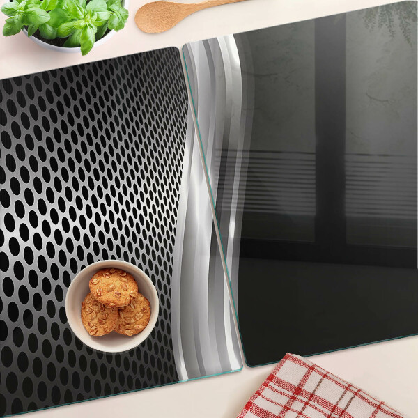 Üveg vágódeszka Futurisztikus minta hullámokkal