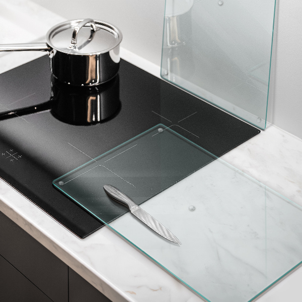 Üveg vágódeszka fényképpel kettős átlátszó kialakítással