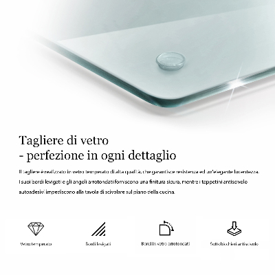 Üveg vágódeszka fényképpel kettős átlátszó kialakítással