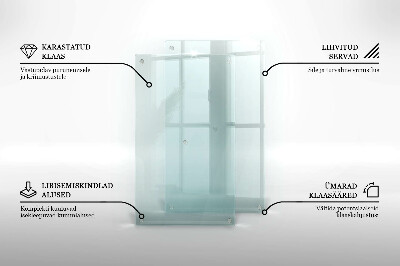 Üveg vágódeszka fényképpel kettős átlátszó kialakítással