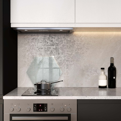 Üveg vágódeszka átlátszó, hatszög alakú kivitel