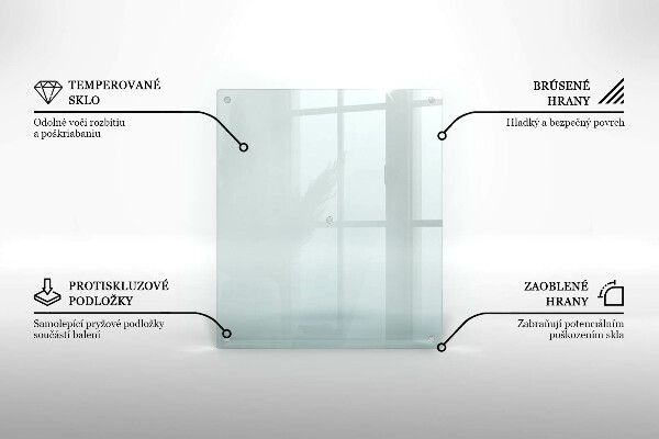 Üveg vágódeszka négyzetes alakú, átlátszó kivitelben