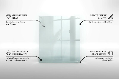 Üveg vágódeszka négyzetes alakú, átlátszó kivitelben