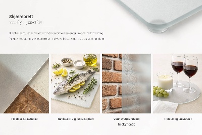 Edzett üveg vágódeszka kétrészes, félig átlátszó kialakítással