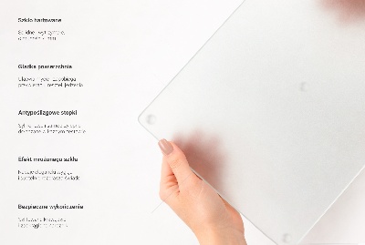 Edzett üveg vágódeszka kétrészes, félig átlátszó kialakítással